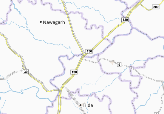 Karte Stadtplan Nandghat
