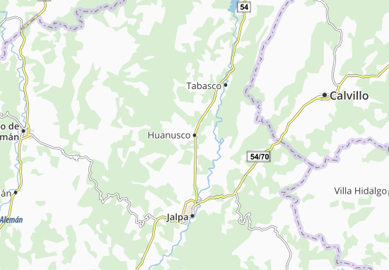 Karte Stadtplan Huanusco
