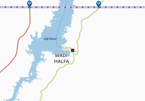 Karte Stadtplan Wadi-Halfa