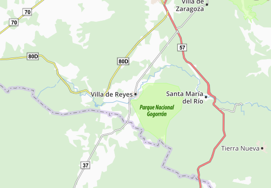 Carte-Plan Villa de Reyes