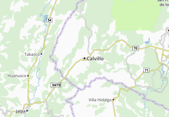 Kaart Plattegrond Calvillo