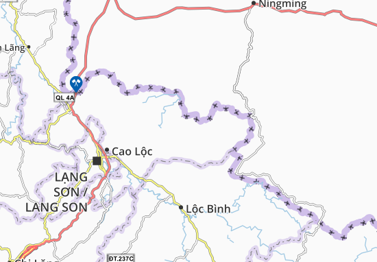 Karte Stadtplan Cao Lâu