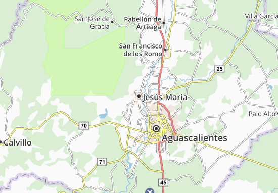 Kaart Plattegrond Jesús María