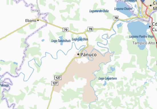 Karte Stadtplan Pánuco