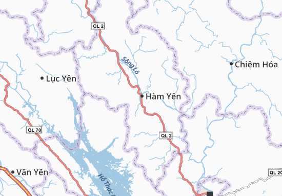 Hàm Yên Map