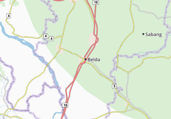 Karte Stadtplan Belda