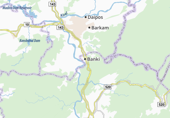 Karte Stadtplan Banki