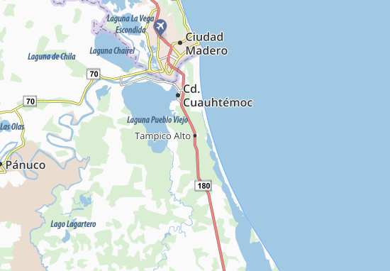 Kaart Plattegrond Tampico Alto