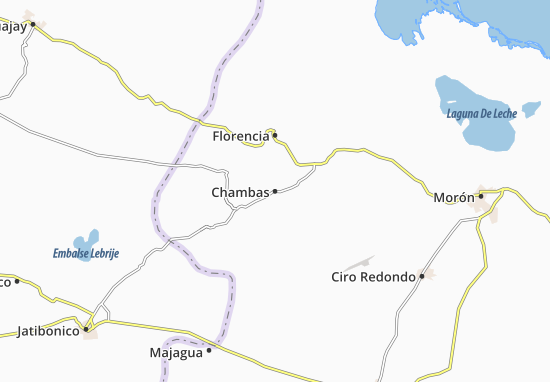 Kaart Plattegrond Chambas