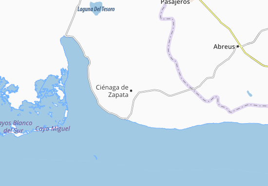 Karte Stadtplan Ciénaga de Zapata