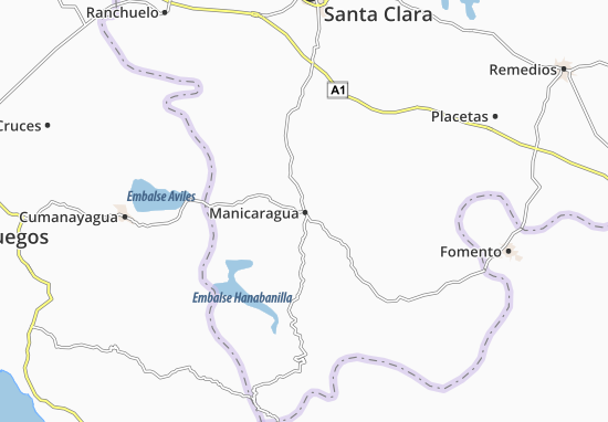 Kaart Plattegrond Manicaragua
