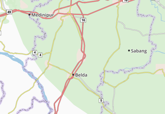 Karte Stadtplan Kasba Narayangarh