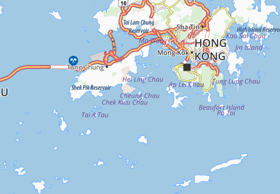 Karte Stadtplan Nam She Tong
