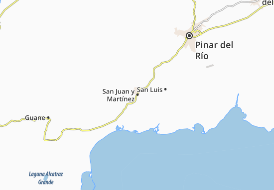 Karte Stadtplan San Juan y Martínez