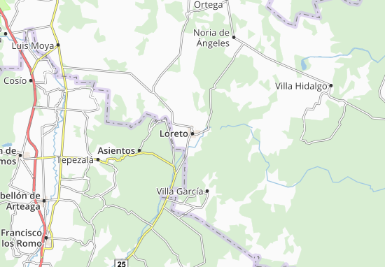 Karte Stadtplan Loreto