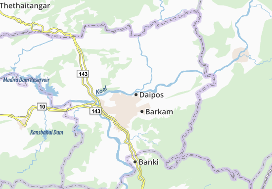 Mapa Daipos
