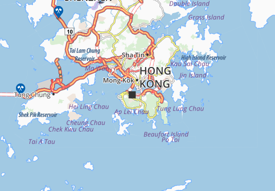 Karte Stadtplan Wan Chai