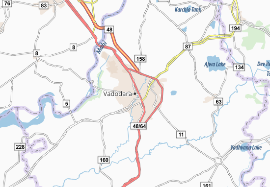 Vadodara Map