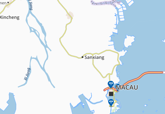 Kaart Plattegrond Sanxiang