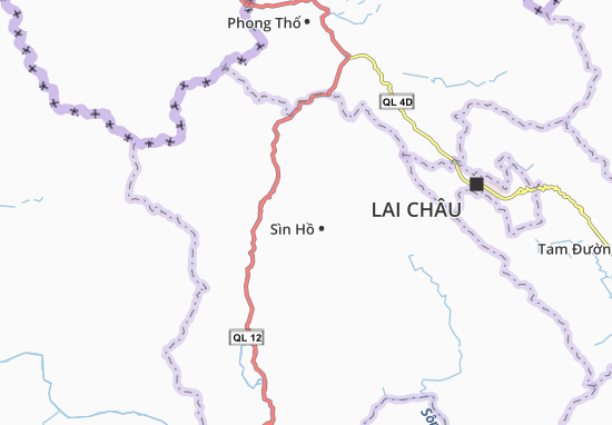 Karte Stadtplan Phăng Sô Lin