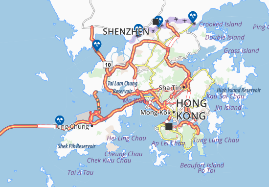 Karte Stadtplan Sham Tseng
