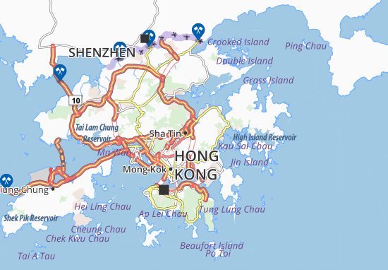 Karte Stadtplan Siu Lek Yuen