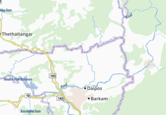 Mapa Gatitangar