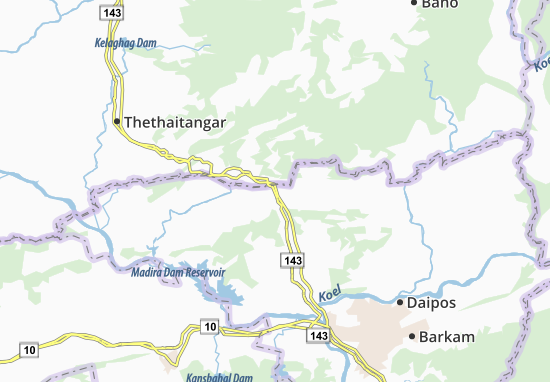 Kaart Plattegrond Birmitrapur