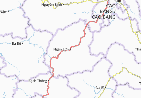 Ngân Sơn Map