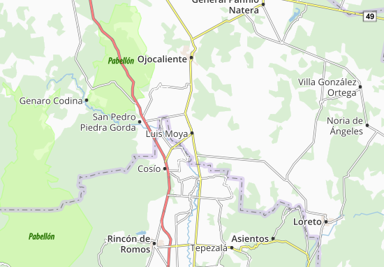 Karte Stadtplan Luis Moya