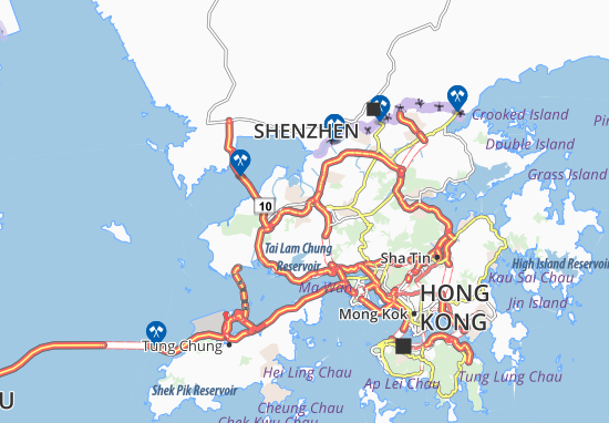 Karte Stadtplan Shap Pat Heung