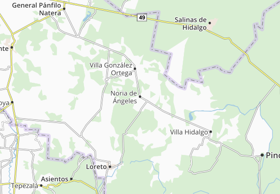 Kaart Plattegrond Noria de Ángeles