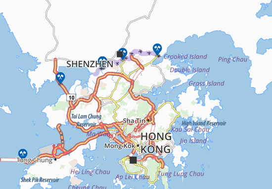 Karte Stadtplan Tai Po