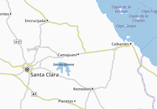 Kaart Plattegrond Camajuaní
