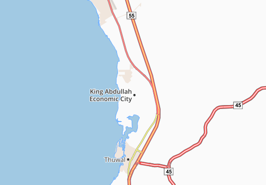 King Abdullah Economic City Map