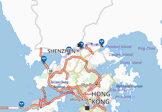 Mapa Sheung Shui