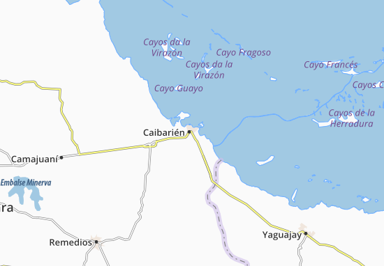 Kaart Plattegrond Caibarién