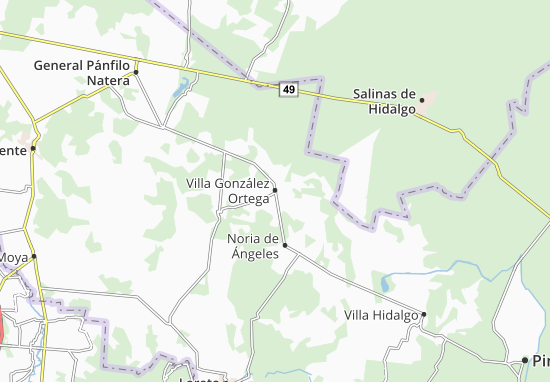 Kaart Plattegrond Villa González Ortega