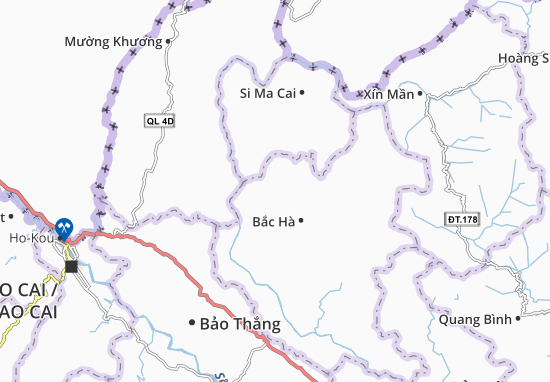 Karte Stadtplan Hoàng Thu Phố
