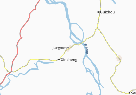 Karte Stadtplan Jiangmen