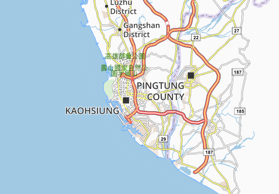 Karte Stadtplan Fongshan