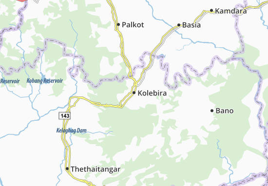 Mapa Kolebira