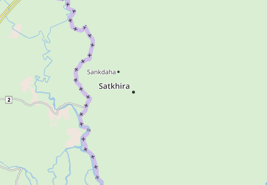 Kaart Plattegrond Satkhira