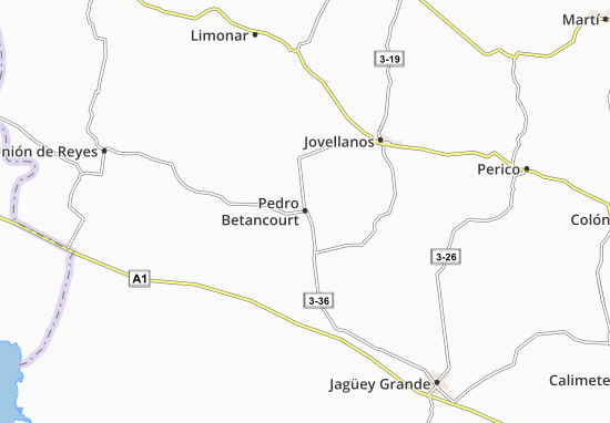 Kaart Plattegrond Pedro Betancourt