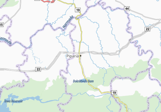 Piparia Map