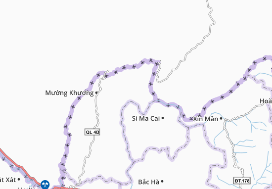 Tả Gia Khâu Map