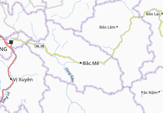 Kaart Plattegrond Giáp Trung