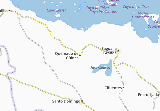 Karte Stadtplan Quemado de Güines