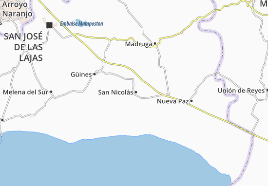 Karte Stadtplan San Nicolás