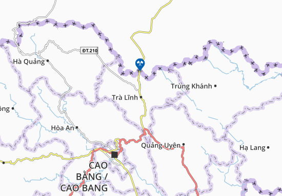 Trà Lĩnh Map